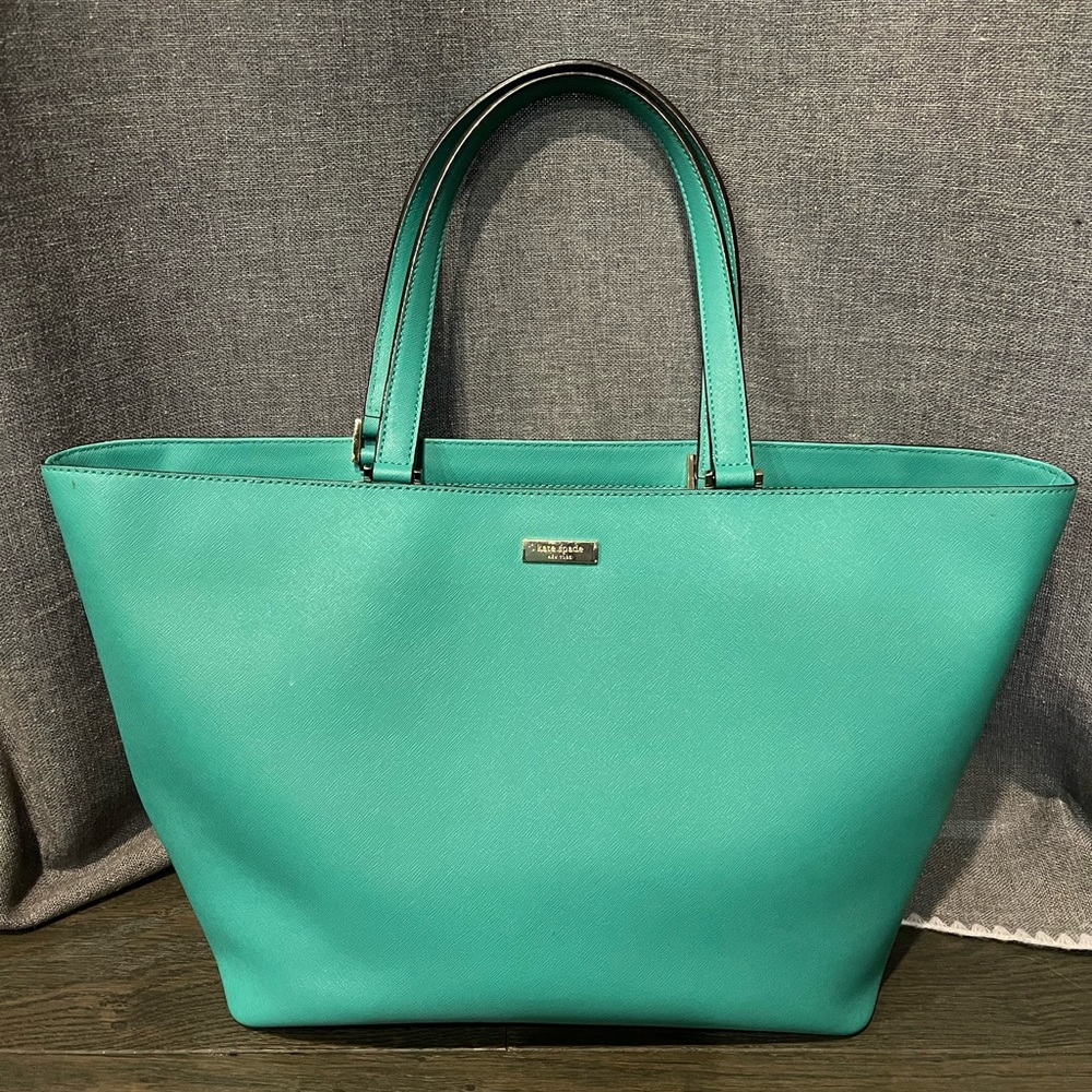 Large green Kate spade tote